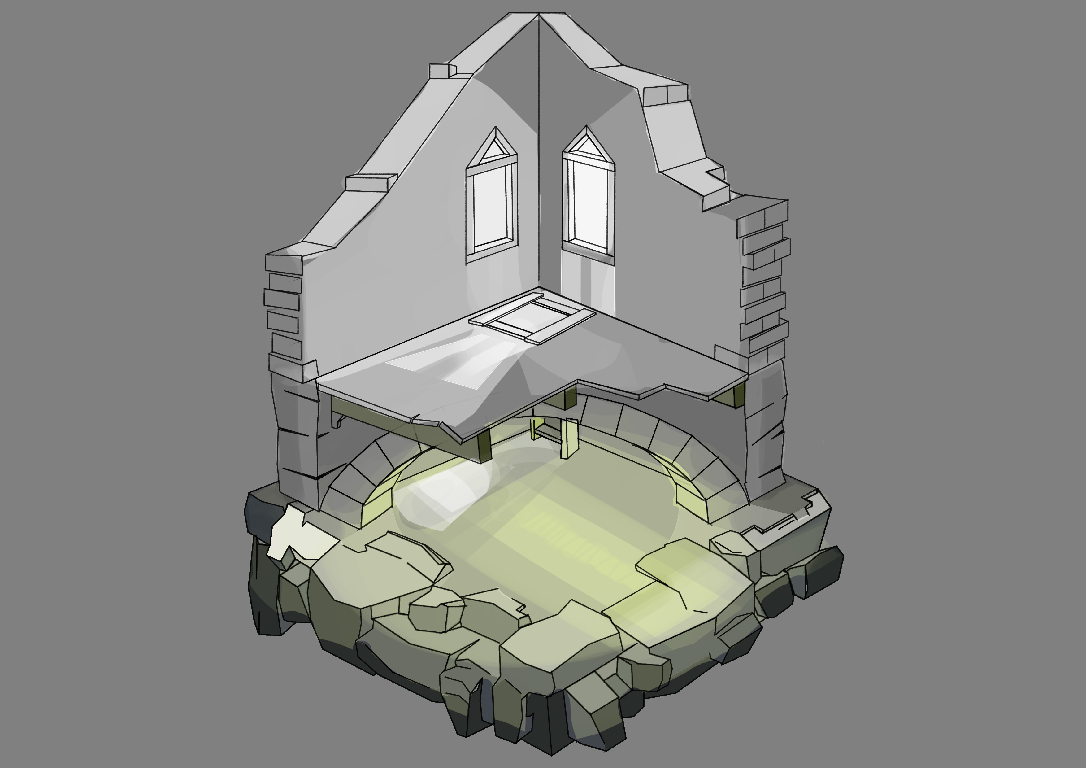 Lighting key diorama